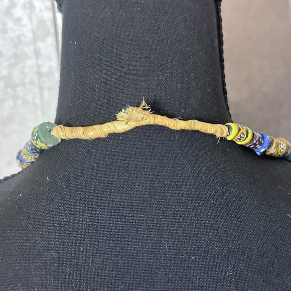 Antique Vintage Oval Millefiori Venetian African Trade Beads - Picture 8 of 8